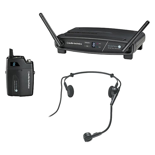 Audio-Technica ATW-1101/H System 10 Digital Wireless Headset Microphone System image 1
