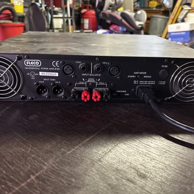 Fleco PA-2 1300w PA Power Amp Rackmount Amplifier image 5