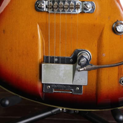 Teisco DG-67 Solidbody 1960's Sunburst Made in Japan image 7