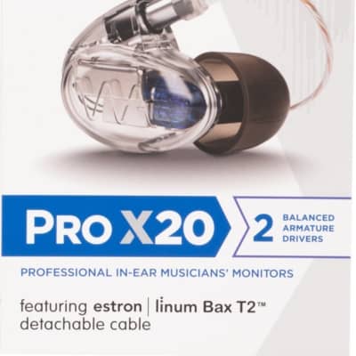 Westone Audio Pro X20 Dual Driver Musician IEM Earphones image 3