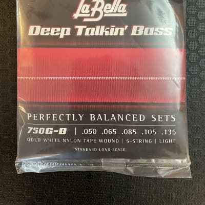 La Bella 750T Deep Talkin Bass White Nylon Tapewound Bass Strings