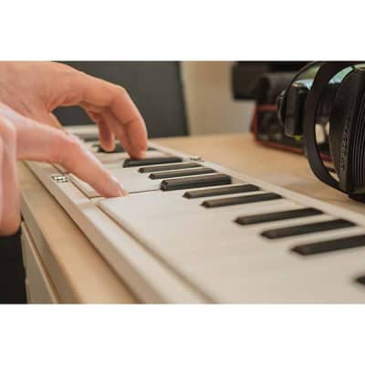 Carry-on FOLDPIANO49 49-Key Collapsible Folding Piano Keyboard, White image 2