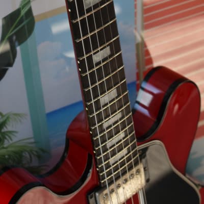 2000 Gibson USA Limited Edition ES-335 BP Translucent Red, Black Binding, Ebony Board w/OHSC, RARE image 21