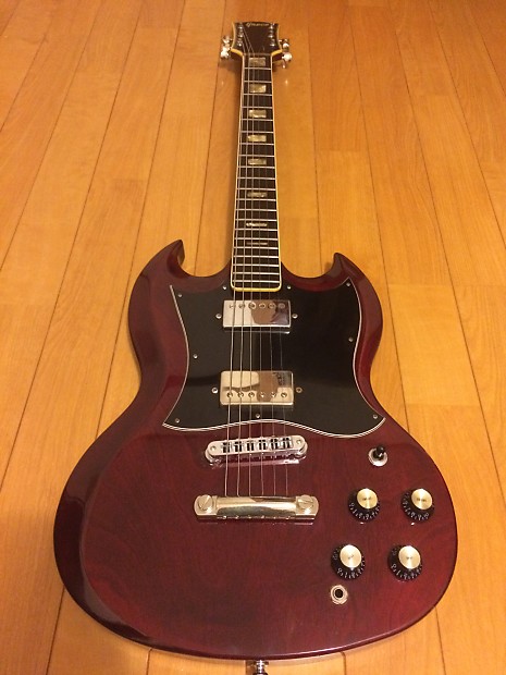greco70'sダークチェリー色SG ジャパンヴィンテージ ギター