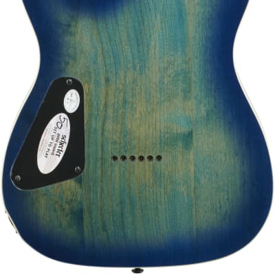 Schecter PT Pro Electric Guitar, Trans Blue Burst, Blemished image 7
