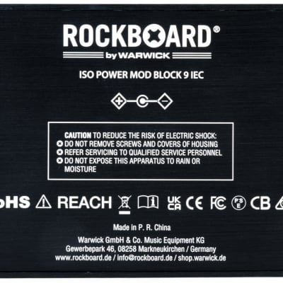 Open Box RockBoard ISO Power Block V9 IEC Isolated Guitar Pedal Power Supply image 8