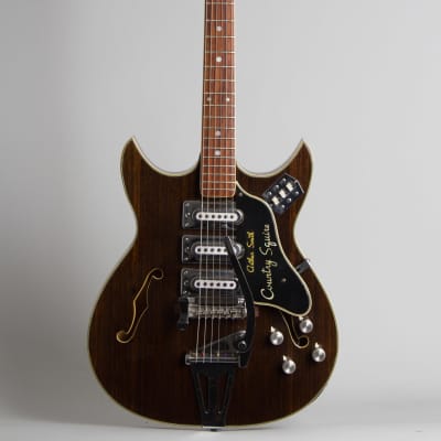 Merlin  Arthur Smith Country Squire Thinline Hollow Body Electric Guitar,  c. 1967, two-tone hard shell case. for sale