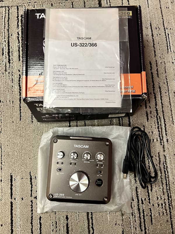 Tascam UC-366 USB 2.0 Audio Interface 2020 Silver | Reverb