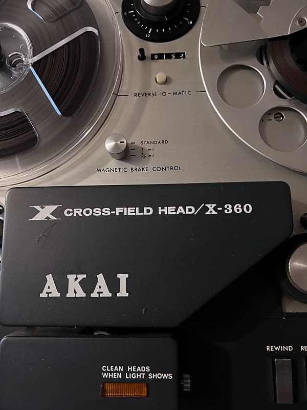 Vintage Akai X-360-D Reel to Reel 1/4 tape machine 1969