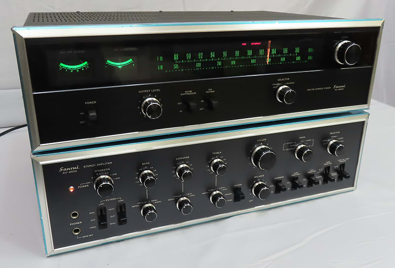 Vintage Sansui AU-9500 Stereo Integrated Amplifier & TU-9500 Tuner - 75  Watt Amp