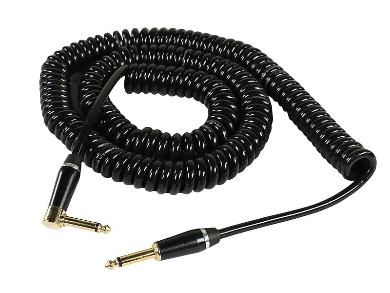 SuperFlex GOLD SFI-25QR-COILED Classic Heavy Duty Coiled Guitar Cable image 1