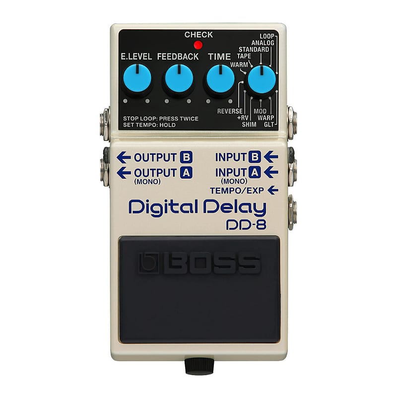 BOSS DD-8 Eleven Modes Full Stereo I/O Support Built-In Looper Three Delay Types External Control Support Compact Digital Delay Pedal image 1