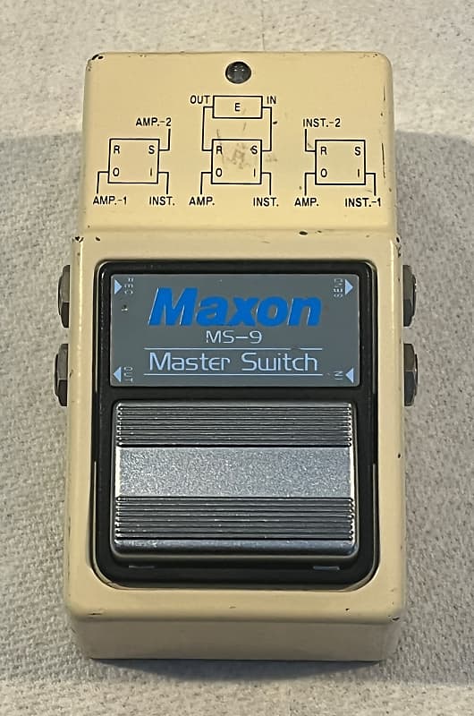 Rare Maxon MS-9 Master Switch Pedal (Black Label) Early 80's MIJ 