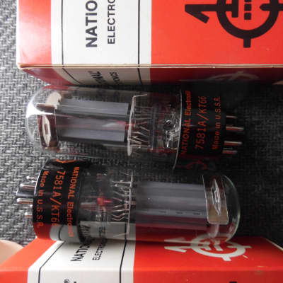NOS National 7581 KT66 Tube Pair for sale