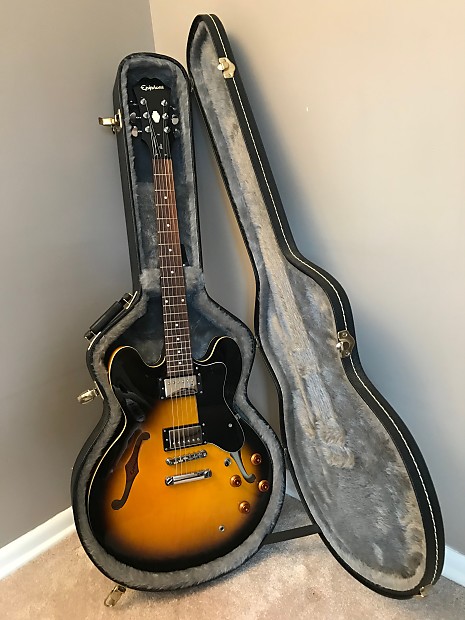 2007 Epiphone Dot ES-335 in Vintage Sunburst with Original