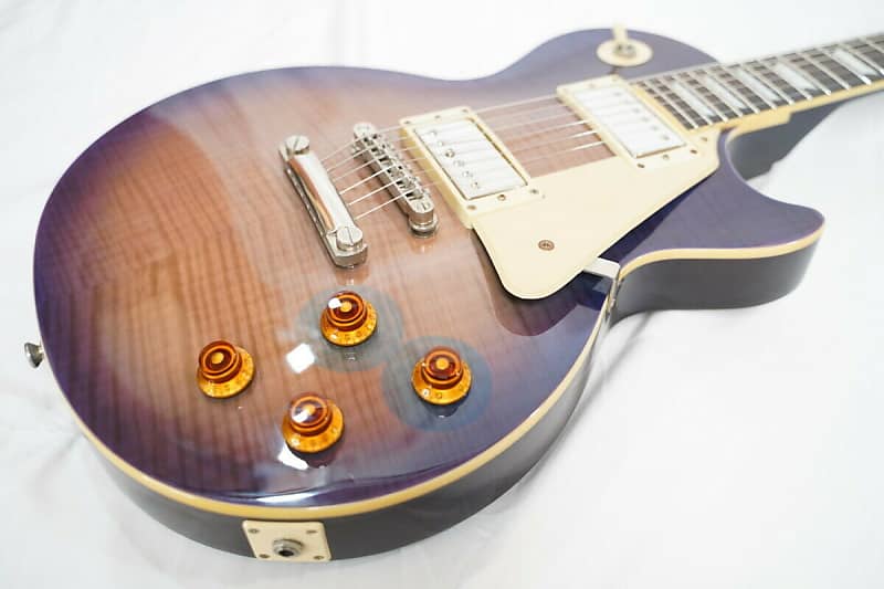 Used 2012 Epiphone Les Paul Standard PRO Plus Top Purple