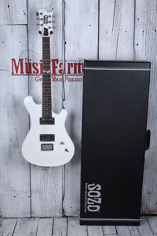 Sozo Z Series Z7CUSTOM Z7 Custom Electric Guitar Snow White with Hardshell Case image 1