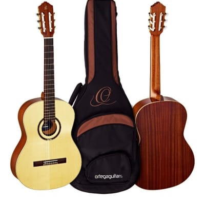 Ortega Guitars Feel Series R138SN, Solid Canadian Spruce Top, Mahogany Back & Sides w/Deluxe Ba g image 1