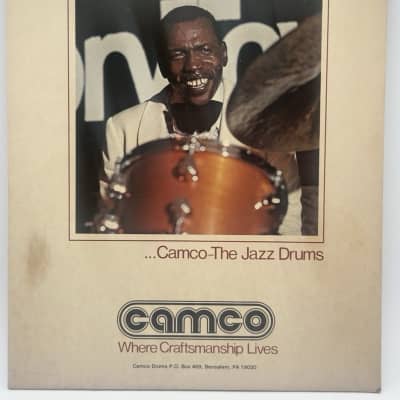 Elvin Jones', Elvin Jones Jazz Machine, Camco 5-Piece Drum Set, 18", 18", 16", 13", 12", Stunning! 1977-1978 - Mahogany image 2