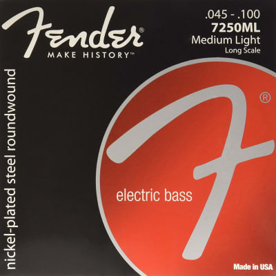 Fender 7250ML NPS Roundwound Bass Strings, Long-Scale MEDIUM LIGHT 45-100 image 1