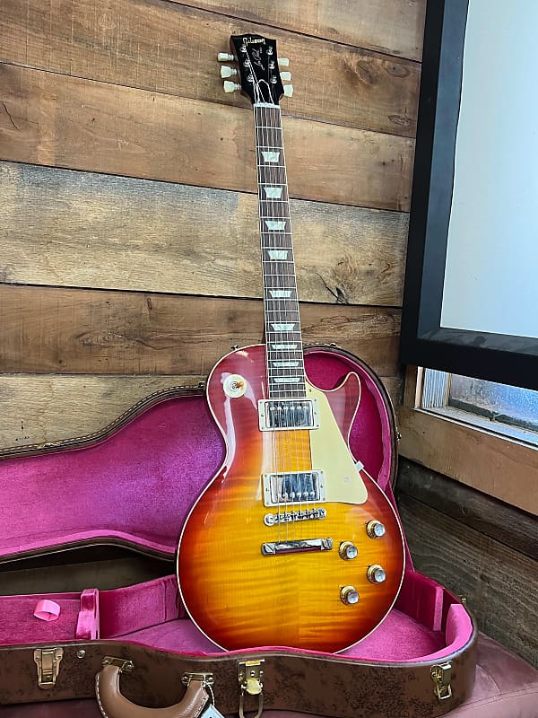 Gibson Custom 1960 R0 Les Paul Standard Reissue VOS Electric Guitar - Washed Cherry Sunburst image 1