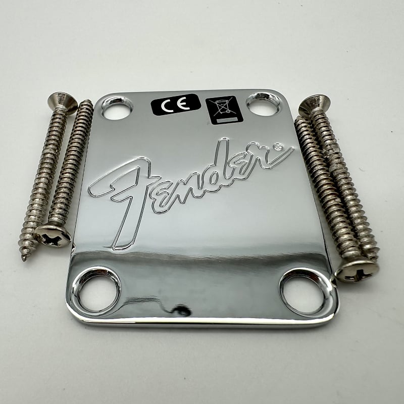 Fender USA Stratocaster, Telecaster, Others Logo Neck Plate Reverb