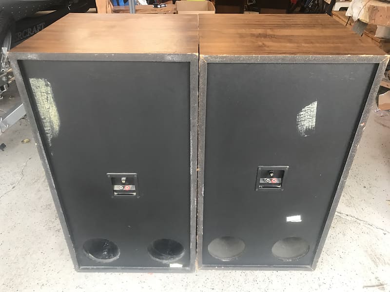 Cerwin-Vega M-100 Walnut cabinet 15 inch 5-way stereo speakers with fresh  re-foam LOCAL PICKUP ONLY