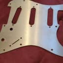 Gold Anodized Pickguard for Fender Stratocaster.  11 hole configuration.