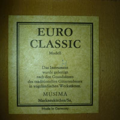 Guitar "Musima - Кlassik", 4/4, Germany Vintage Euro classic guitare image 3