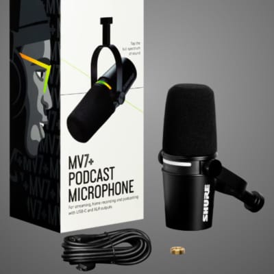 Amazon.co.jp: SHURE シュア MV7+ ポッドキャストマイクロホン