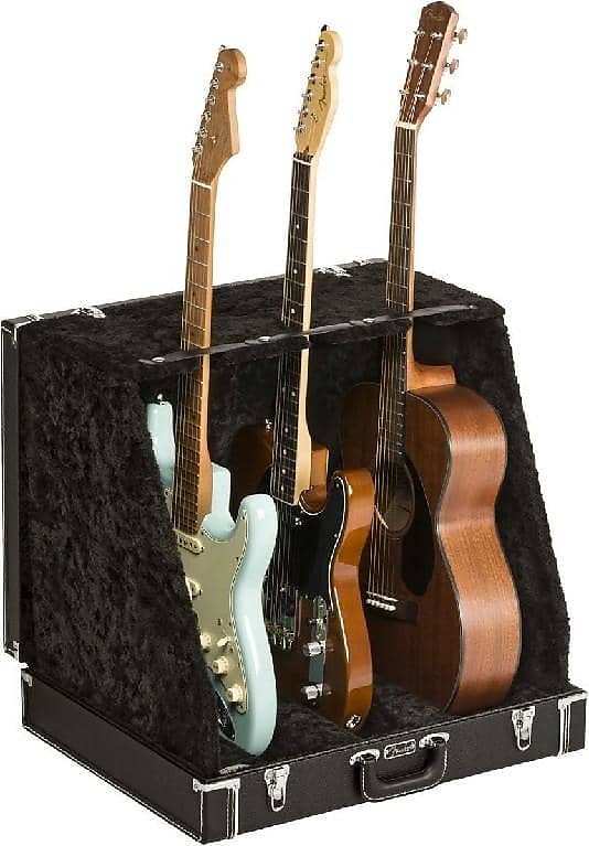 Fender Guitar Boat Case Stand for 3 Guitars Black Reverb