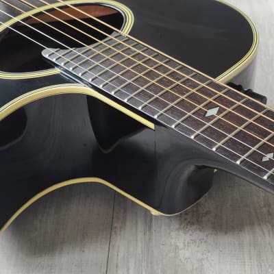 1985 Tokai Japan TEA-60D Electric Acoustic Guitar (Black) image 6