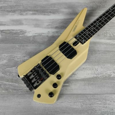1980's Yamaha Japan BX-1 Headless Neckthrough Bass (White