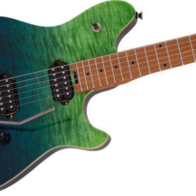 Mint EVH Wolfgang WG Standard QM Tahiti Night Baked Maple Fingerboard image 3