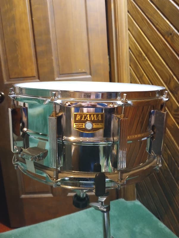Tama PM-206 MIJ  6.5"x14" Steel Snare Drum 1980's - Chrome image 1