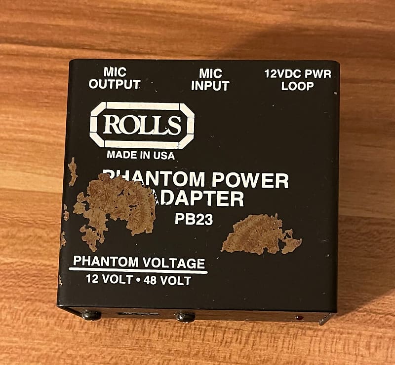 Rolls PB23 Single Channel Phantom Power Supply Reverb