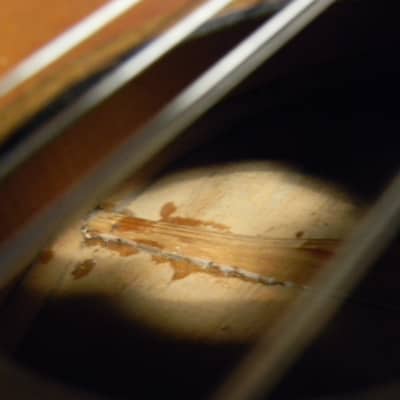 tolle vtg Klassikgitarre 4/4 Konzertgitarre Gitarre vollmassiv Deutschland ~1950 image 20