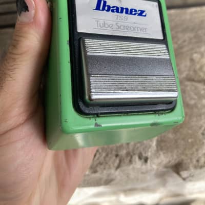 Ibanez TS9 Tube Screamer TA75558P - 1983 Green Vintage MIJ Made in Japan Electric guitar pedal overdrive pedal image 9