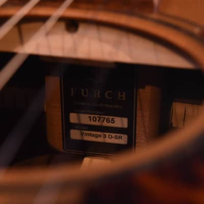 Furch Vintage 3 Series Dreadnought Guitar Spruce Top/ Indian Rosewood Back and Sides image 14
