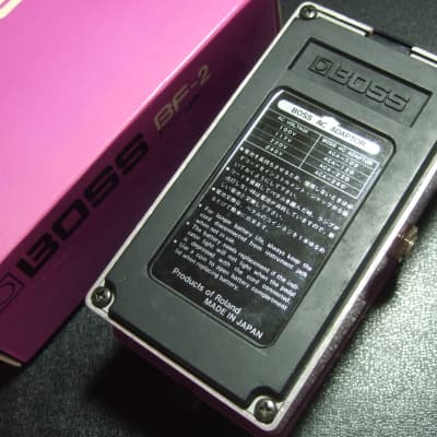 1981 w/ Box & Manual Boss BF-2 Flanger Made in Japan MIJ (Black Label) image 3