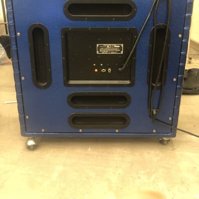 KUSTOM X 4-12 G 1972 - BLUE SPARKLE Rare 4-12 cab  With Power Module  Mint condition image 2