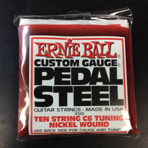 Ernie Ball 2501 10-String C6 Pedal Steel Guitar Strings, .012 - .066