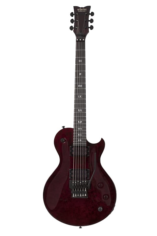 Schecter Solo II Apocalypse Electric Guitar, Red Reign, Floyd Rose Bridge |  Reverb