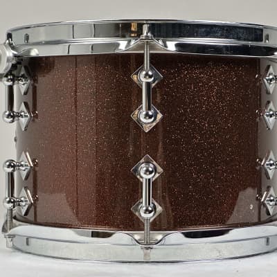 Craviotto 20/10/12/14" VIDEO Solid Maple Drum Set - 2016 Copper Sparkle Lacquer image 12