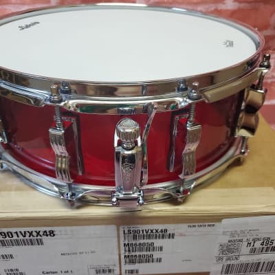 Ludwig Vistalite Red 5x14" 50th Anniversary Collector's Bowtie Lug Molded Acrylic Snare Drum | NEW Authorized Dealer image 5