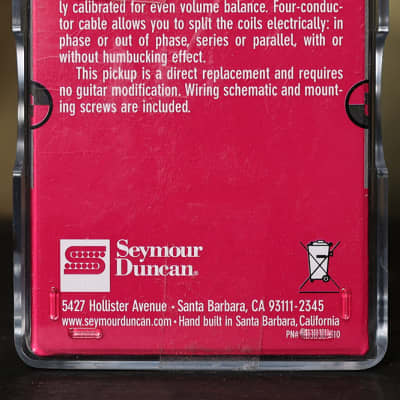 Seymour Duncan SH-8n Invader NECK White High Ouput Ceramic Guitar Pickup image 2