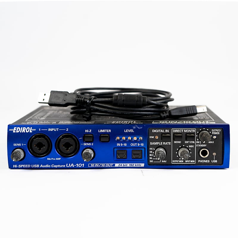 Roland Edirol Ua-101 Hi-Speed USB Audio Capture Midi Interface 24bit 192kHz