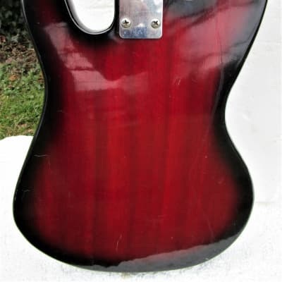 Kimberly Bass Guitar,  1960's,  Japan, 2 Humbucker Pickups, Fresh Setup image 9
