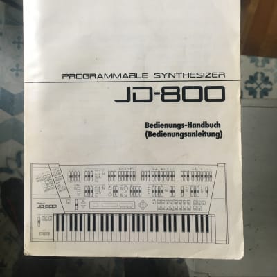 Original German Manual Roland JD 800