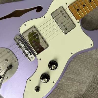 MJT Thinline Deluxe Telecaster style Lilac image 4